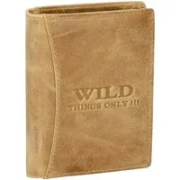 Wild Things Only !!! Geldbörse RFID echt Leder Portemonnaie Geldbörse Riegelbörsel Herren Natur, RFID Schutz