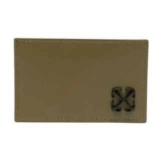 Off-White - "Jitney" Kartenhalter, Leder (Militärgrün)
