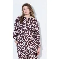 Studio Untold Hemdbluse Hemdbluse Straight Shape Alloverprint