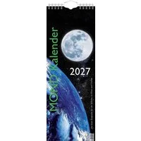 BRUNNEN Wandkalender 2027 BRUNNEN Streifenkalender Mond 15,5 x 42,8cm
