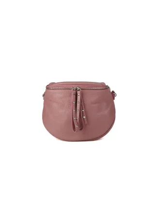 Giulia Monti Schultertasche Blasses Pflaumenlila oder Korallpink