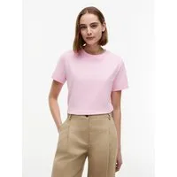 Tommy Hilfiger Kurzarmshirt TH SCRIPT REG C-NK SS TEE Baumwollmischung, regular fit