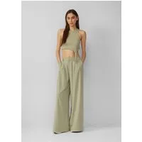 QS Chinos Hose Bundfaltenhose mit weitem Bein, QS x Vanessa Mai