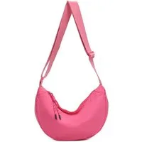 ITALYSHOP24 Schultertasche Damen Tasche MOON Bodybag Brusttasche CrossBody UNISEX Nylon, HERREN Hobo Bag Runde Umhängetasche Hüfttasche Crossover Reise modern