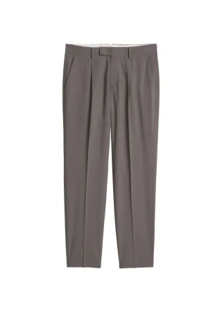 Marc OPolo Casual - Hose Model Belsbo pleats relaxed medium beige melange_01 - Gr. - 32