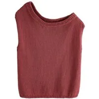 Next Strickpullover Asymmetrisches schulterfreies Strick-Top (1-tlg)