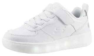 Skechers Sneaker "Blinkschuh SPORT COURT 92- SHOW MADDOX" Schnürschuh mit Blinkfunktion, Größenschablone zum Download