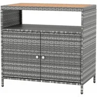 KOMFOTTEU Garten-Geräteschrank, Aufbewahrungsschrank mit Doppeltür, 90x53x86cm