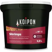 KOIPON KOIPON Shrimps getrocknet Natürliches Zusatzfutter für Koi, Trockenfutter für: Koi, Goldfische, Teichfische, Zierfische, Aquarienfische, Naturfutter, Farbverstärkung, Handfütterung, Karotin, Astaxanthin