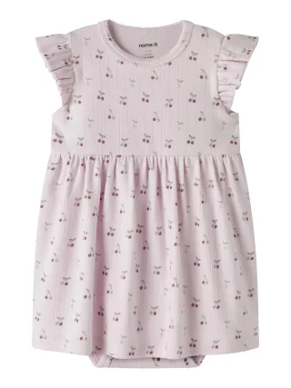NAME IT - NBFFICHERRY CAPSL BODYDRESS Cradle Pink - Gr. - 74
