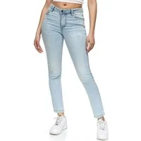 REPUBLIX Stretch-Jeans STELLA Damen Destroyed Mid Waist Stretch Denim Jeans