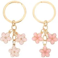 FELIXLEO Schlüsselanhänger 2er Set Blume Schlüsselanhänger für Damen, Süß Taschenanhänger (1-tlg)