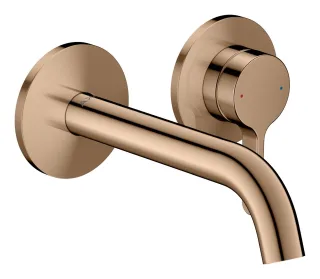 Hansgrohe Einhebel-Waschtischmischer AXOR One Unterputz Wandm. 160mm Hebelgriff polished red gold,  48170300