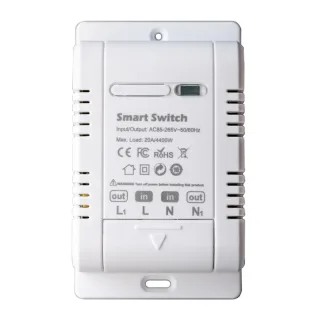 Tuya 20A WiFi Smart Switch Circuit Breaker APP Control Power Monitor Overload Protection Works with Alexa Google Home Si
