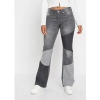 bonprix Schlagjeans Regular Fit, Mid Waist, mit Elasthan-Anteil