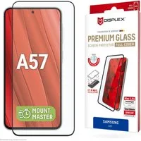 Displex Displayschutzglas Premium Glass Screen Protector mit EASY-ON MountMaster für Samsung Galaxy A57, Displayschutzfolie, Schutzfolie, Bildschirmschutz, kratz- & stoßfest