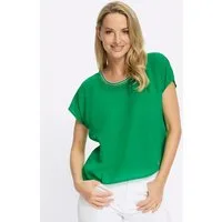 heine Klassische Bluse Bluse Kurzarm