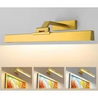 AIBOO Wandleuchte Aufladbare LED Wandleuchte mit Fernbedienung, Magnetische Montage, LED fest integriert, Warmweiß, Neutralweiß, Kaltweiß, 3 CCT Farbtemperaturen, 40cm/60cm, für Foto‑& Kunstbeleuchtung
