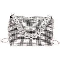 Zaewry Clutch Damen Glitzer Tasche, Elegante Tasche Abendtasche Hohe Kapazität, mit Reißverschluss Clutch CrossBody Bag Umhängetasche
