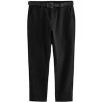 Next Chinohose Weiche Straight Fit Hose mit Stretch und Gürtel (2-tlg)
