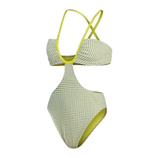 Speedo - Badeanzug für Damen, Ausschnitt (Grün)