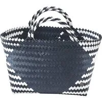 Kobolo Shopper Einkaufstasche MALIA XXL aus PE mit PU Henkeln (1 Stück)