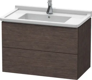 Duravit L-Cube Waschtischunterbau wandhängend Eiche dunkel gebürstet Matt 820x469x558 mm - LC6265072 LC626507272
