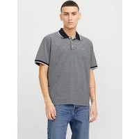Jack & Jones Poloshirt JPRBLUALVES SS POLO SN mit Logo Stickerei