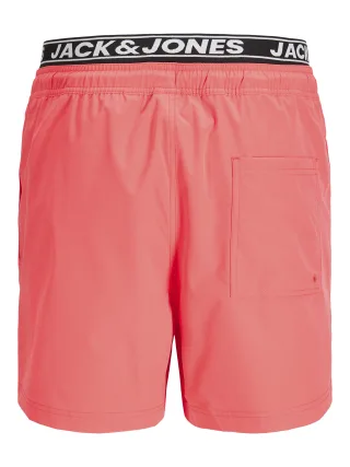 JACK&JONES - JPSTMAUI SURF DOUBLE WB SWIM SHORTS REG Rosa - Gr. - XXL