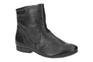 Think 000614 Damenschuhe Stiefeletten Schwarz Echtleder Rei?verschluss Blocka...