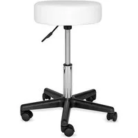 dibea Drehhocker 360° & stufenlos höhenverstellbar (1 St), Rollhocker mit 5 Rollen, Arbeitshocker gepolstert