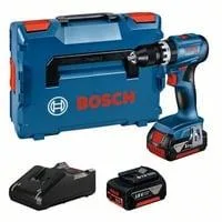 Akku-Schlagbohrschrauber GSB 18V-45 Professional, 18Volt blau/schwarz, 2x Li-Ionen Akku 3,0Ah, in L-BOXX