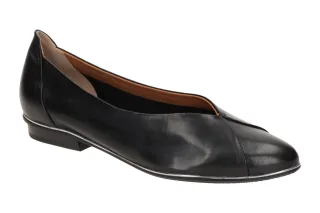 Everybody 23507C2399 GL001 BETA Damen Slipper Schwarz Echtleder Gummisohle Bl...