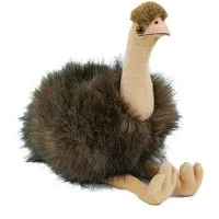 Teddys Rothenburg Kuscheltier Emu braun sitzend 28 cm Plüschemu Stofftier (Plüschtier, Stoffemu, Stoffvogel, Plüschvogel)