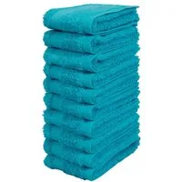 OTTO home Waschlappen Vanessa, 10 Seiftücher, 30x30cm, in Standard- und Premium-Qualität, (Set, 10-St), Handtücher mit Bordüre, 100% Baumwolle, einfarbig, weich