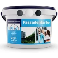 plid Fassadenfarbe Farbe für Fassaden Außen Wetter & UV-beständig / Hochwertig, Schnelltrocknend