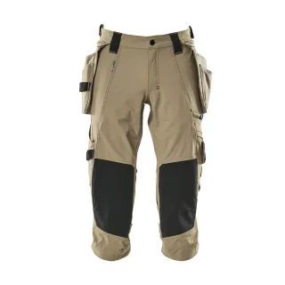MASCOT Dreiviertel-Hose mit Hängetaschen ADVANCED Hellkhaki 42 - 17049-311-55-C42