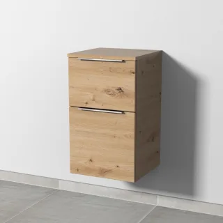 Sanipa 3way Unterschrank mit 2 Auszügen, Eiche Natural-Touch, UM14385 UM14385
