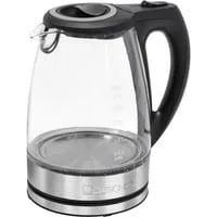 Glas-Wasserkocher WKS 3744 G schwarz/silber, 2.200 Watt, 1,7 Liter