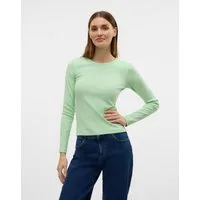 Vero Moda Langarmshirt VMCHLOE LS SHORT TOP JRS NOOS Baumwollmischung, slim fit