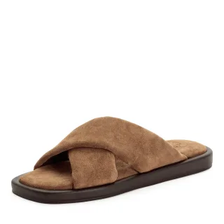 Tamaris - Da.-Pantolette brown suede - Gr. - 38