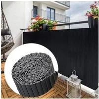 SUNULA Balkonsichtschutz PVC Sichtschutzmatte Balkon doppelt verstärkt Sichtschutzzaun Windstabil & UV-beständig – PVC Sichtschutz für mehr Privatsphäre