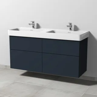 Sanipa 3way Waschtischunterbau zu Laufen Pro S Waschtisch mit 4 Auszügen, Marine-Matt SP7711R