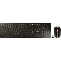 DW 9100 SLIM, Desktop-Set schwarz/bronze, EU-Layout (QWERTY), Cherry SX-Scherentechnologie