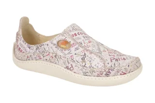 Eject 6757.004 Damenschuhe wei? multi sportliche Slipper Echtleder nat?rliche...
