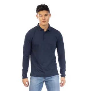 Peter Werth - "Noaks" Poloshirt für Herren, Langärmlig (Dunkel-Marineblau)