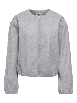 ONLY - ONLTRILLION L/S BALLOON BOMBER PNT Grau - Gr. - XS