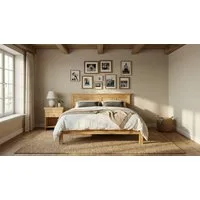 OTTO home Massivholzbett Indra, Landhausstil, edles Design,zertifiziertes Massivholz (Breite/Belastbarkeit 180cm/220 KG, 140cm/180 KG, 90cm/120 KG), mit Kopfteil, mit dekorativen Fräsungen, aus Kiefer