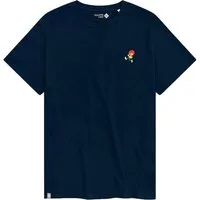 Bavarian Caps T-Shirt Bavarian Caps - T-Shirt "Pumuckl" - dunkelblau, v2 (T-Shirt) kleines BC Logo
