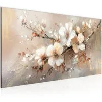 Runa Art XXL-Wandbild Blumen 100 x40 cm Bild Vlies Wohnzimmer Schlafzimmer Deko, Frühling